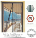 Net Magnetic Foldable Door Curtains