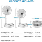Rechargeable High Speed Table Desk Fan