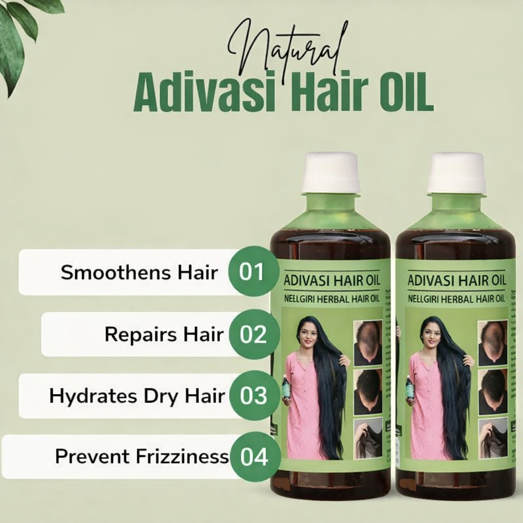 Adivasi Nilgeri Herbal Hair Oil 125ML (Pack of 2)