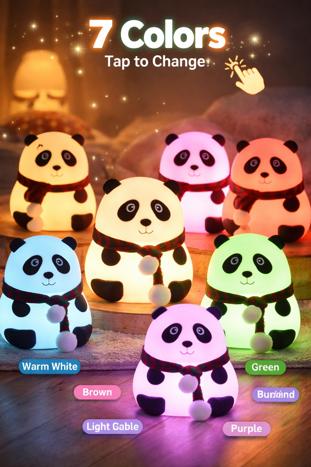 Cute Panda Light Lamp For Kids
